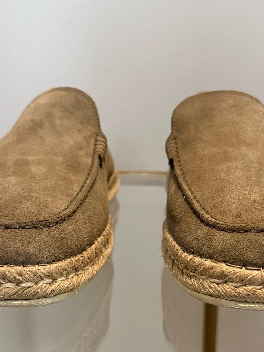 Tod's Taupe Suede Gommino-Style Slip-On Loafers